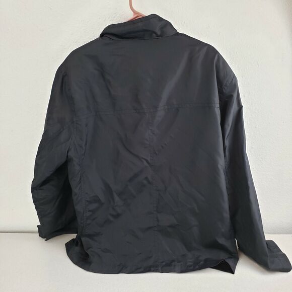 Marc New York Mens Black Nylon Full Zip Long Sleeve Bomber‎ Jacket Size Large - Picture 2 of 8